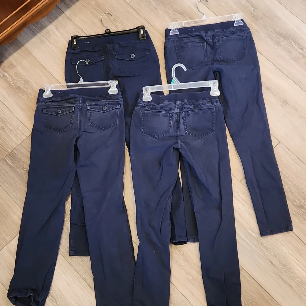 Justice navy 3 pair uniform navy pants